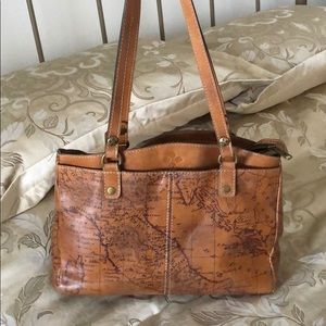 Patricia Nash Poppy Tote - Signature Map